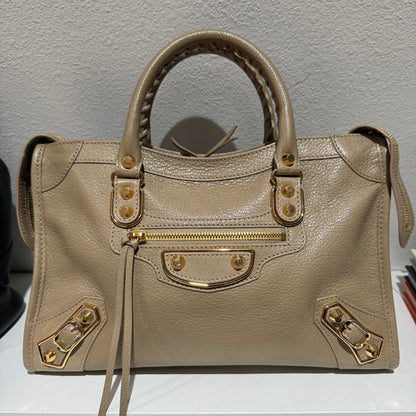 Balenciaga City Small Beige