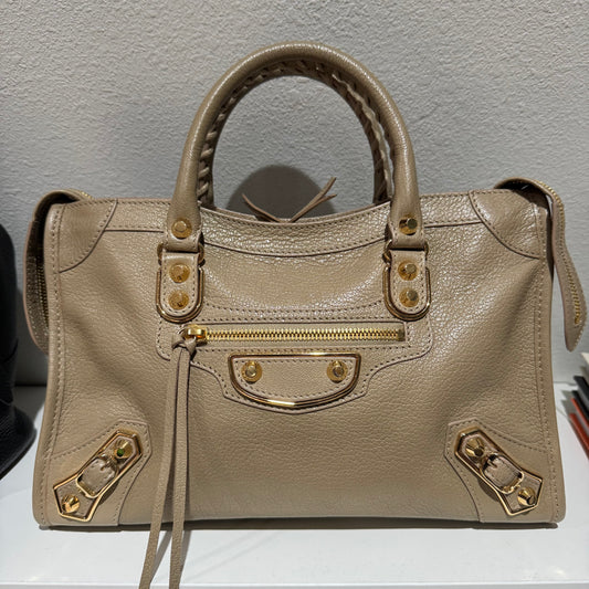 Balenciaga City Small Beige